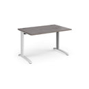TR10 800mm Deep Straight Desk - Grey Oak - NWOF