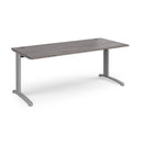 TR10 800mm Deep Straight Desk - Grey Oak - NWOF