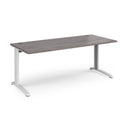 TR10 800mm Deep Straight Desk - Grey Oak - NWOF