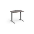 TR10 600mm Deep Straight Desk - Grey Oak - NWOF