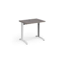 TR10 600mm Deep Straight Desk - Grey Oak - NWOF