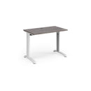 TR10 600mm Deep Straight Desk - Grey Oak - NWOF
