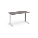 TR10 600mm Deep Straight Desk - Grey Oak - NWOF