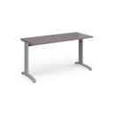 TR10 600mm Deep Straight Desk - Grey Oak - NWOF
