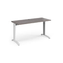 TR10 600mm Deep Straight Desk - Grey Oak - NWOF