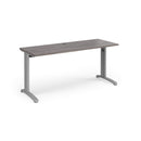 TR10 600mm Deep Straight Desk - Grey Oak - NWOF