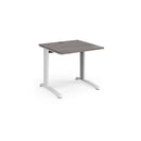 TR10 800mm Deep Straight Desk - Grey Oak - NWOF
