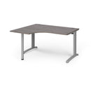 TR10 Ergonomic Desk - Grey Oak - NWOF