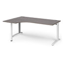 TR10 Ergonomic Desk - Grey Oak - NWOF
