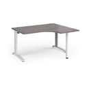 TR10 Ergonomic Desk - Grey Oak - NWOF