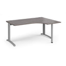 TR10 Ergonomic Desk - Grey Oak - NWOF