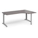 TR10 Ergonomic Desk - Grey Oak - NWOF