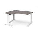 TR10 Deluxe Ergonomic Desk - Grey Oak - NWOF