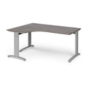TR10 Deluxe Ergonomic Desk - Grey Oak - NWOF