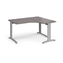 TR10 Deluxe Ergonomic Desk - Grey Oak - NWOF
