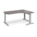 TR10 Deluxe Ergonomic Desk - Grey Oak - NWOF