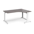 TR10 Deluxe Ergonomic Desk - Grey Oak - NWOF