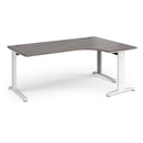 TR10 Deluxe Ergonomic Desk - Grey Oak - NWOF