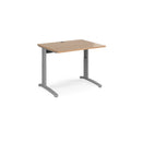 TR10 Height Settable Straight Desk - Beech - NWOF