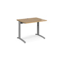 TR10 Height Settable Straight Desk - Oak - NWOF