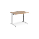 TR10 Height Settable Straight Desk - Beech - NWOF