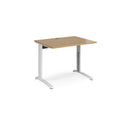 TR10 Height Settable Straight Desk - Oak - NWOF