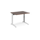 TR10 Height Settable Straight Desk - Walnut - NWOF
