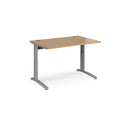 TR10 Height Settable Straight Desk - Oak - NWOF