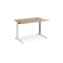 TR10 Height Settable Straight Desk - Beech - NWOF