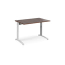 TR10 Height Settable Straight Desk - Walnut - NWOF