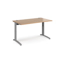 TR10 Height Settable Straight Desk - Beech - NWOF