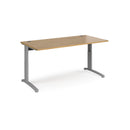 TR10 Height Settable Straight Desk - Oak - NWOF