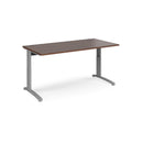 TR10 Height Settable Straight Desk - Walnut - NWOF