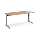 TR10 Height Settable Straight Desk - Beech - NWOF