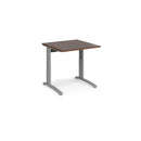 TR10 Height Settable Straight Desk - Walnut - NWOF