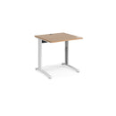 TR10 Height Settable Straight Desk - Beech - NWOF