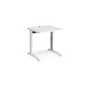 TR10 Height Settable Straight Desk - White - NWOF