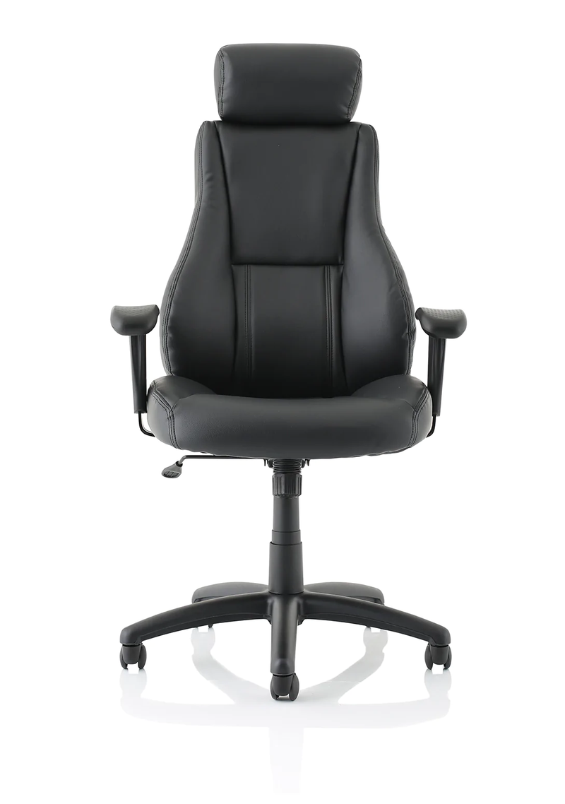 Windsor Leather Executive Chair With Headrest - NWOF