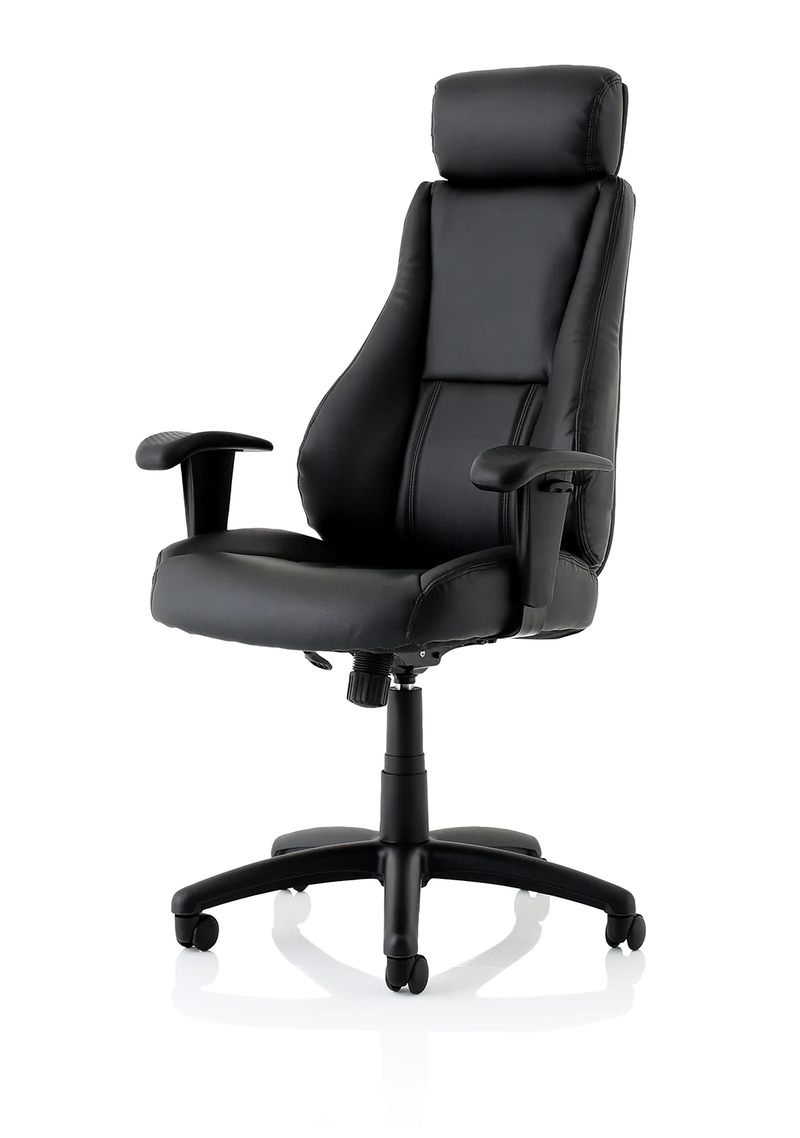 Windsor Leather Executive Chair With Headrest - NWOF