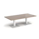 Brescia Rectangular Coffee Table With Flat Square Base - Barcelona Walnut - NWOF