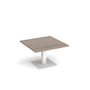Brescia Square Coffee Table With Flat Square Base 800mm - Barcelona Walnut - NWOF