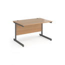 Contract 25 800mm Deep Straight Desk With Cantilever Leg - Beech - NWOF