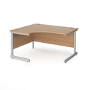 Contract 25 Ergonomic Desk With Cantilever Leg - Beech - NWOF
