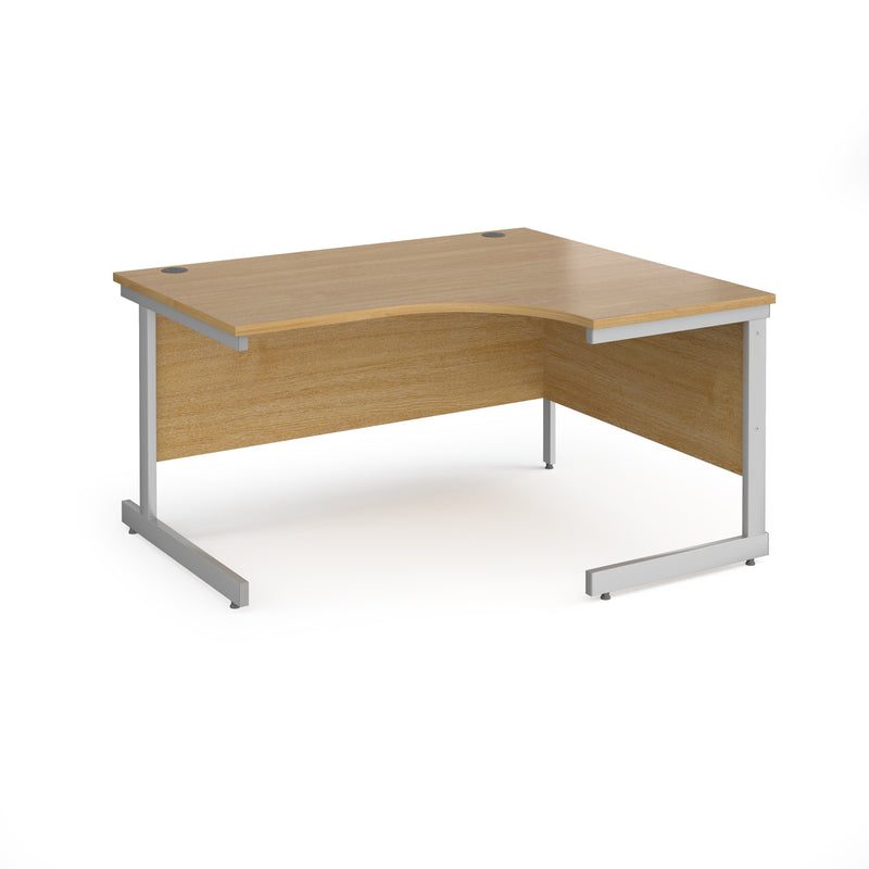 Contract 25 Ergonomic Desk With Cantilever Leg - Oak - NWOF