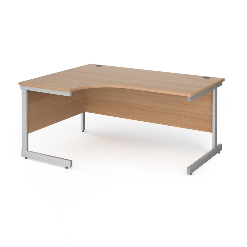 Contract 25 Ergonomic Desk With Cantilever Leg - Beech - NWOF