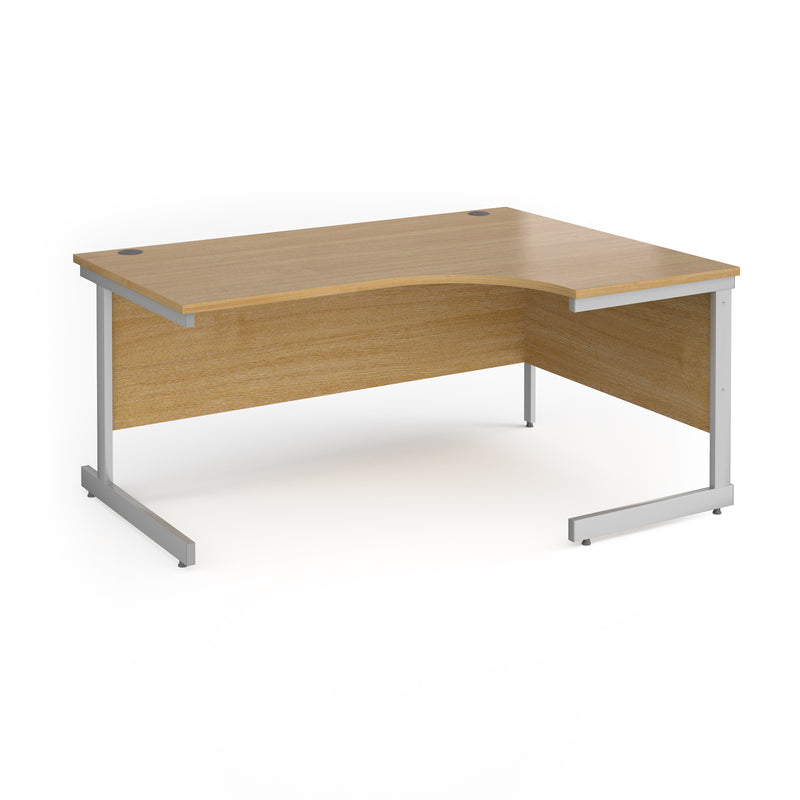 Contract 25 Ergonomic Desk With Cantilever Leg - Oak - NWOF