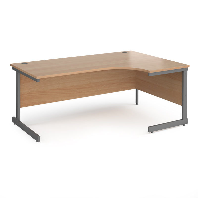 Contract 25 Ergonomic Desk With Cantilever Leg - Beech - NWOF