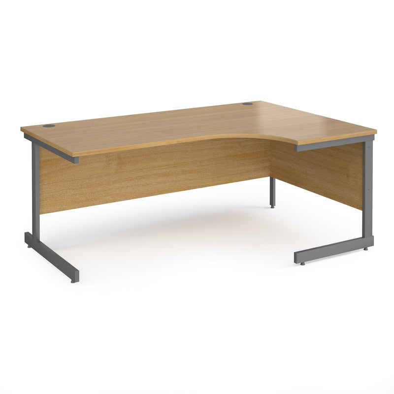 Contract 25 Ergonomic Desk With Cantilever Leg - Oak - NWOF