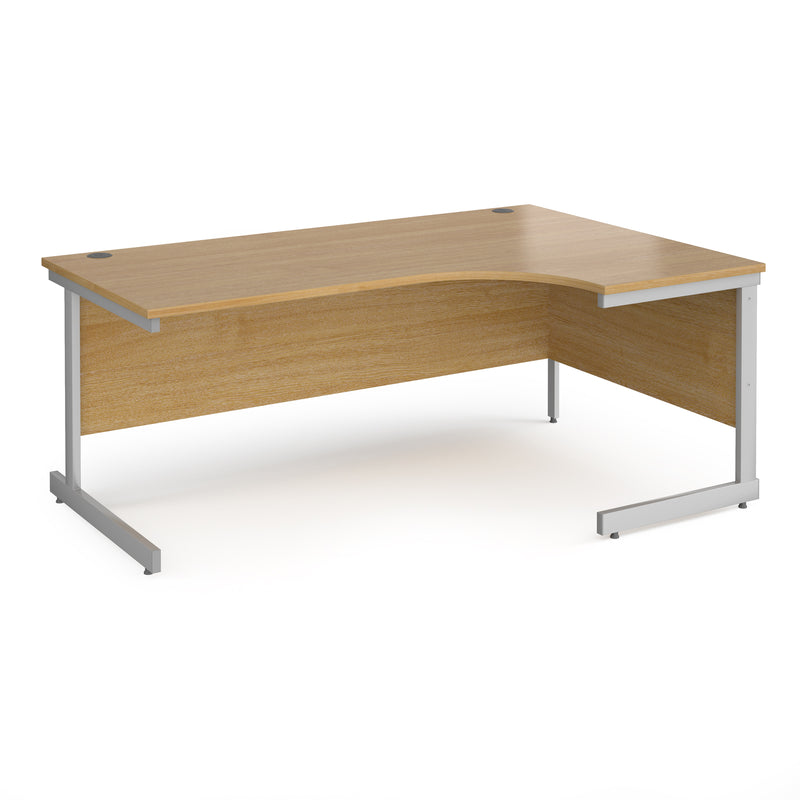 Contract 25 Ergonomic Desk With Cantilever Leg - Oak - NWOF