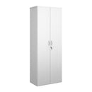 White Duo Double Door Cupboard by Dams with sleek double doors and modern design, ideal for kitchen or storage use.